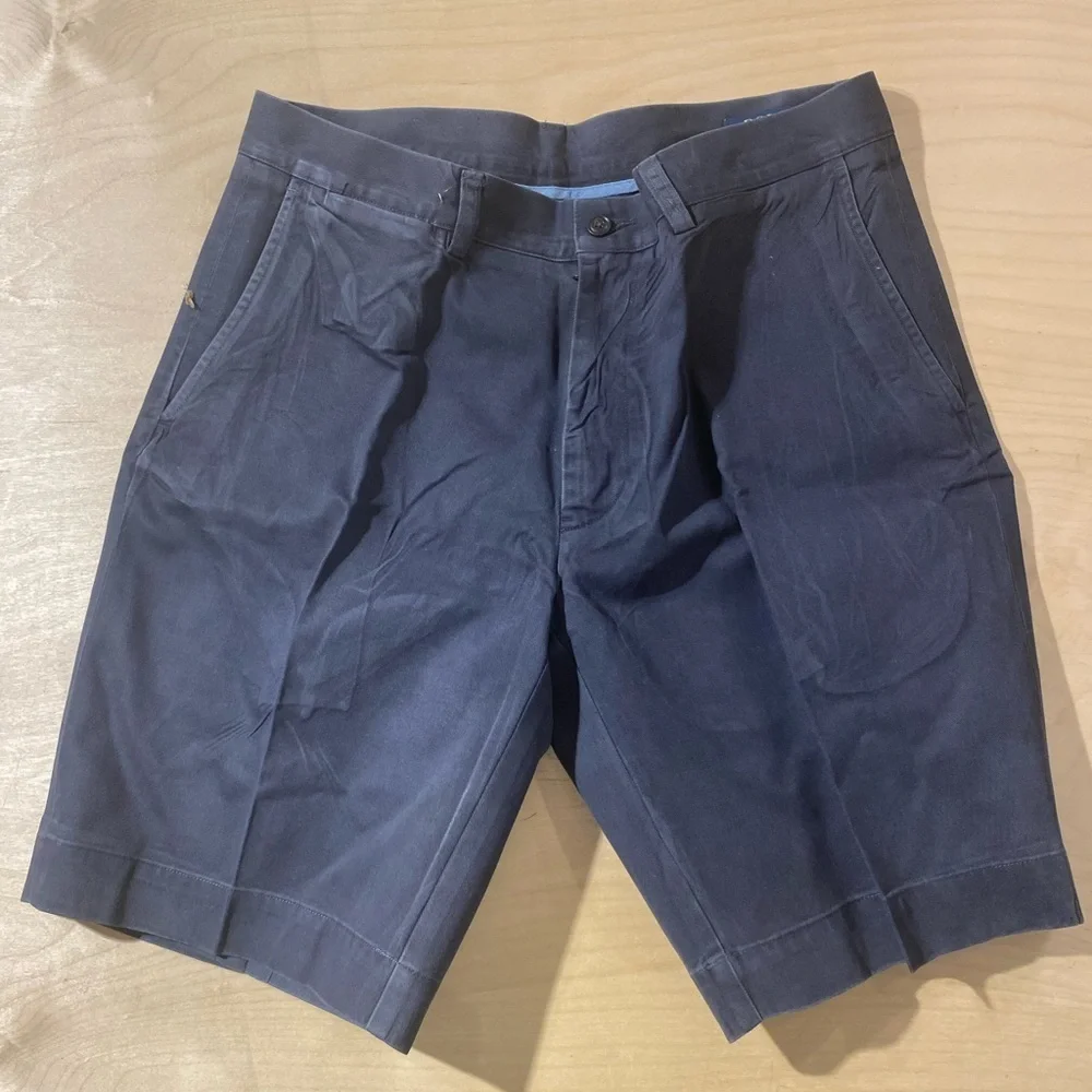 Ralph Lauren Dark Blue Flat Front Shorts 32 (OK)